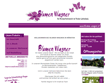 Tablet Screenshot of blumen-wagner.at